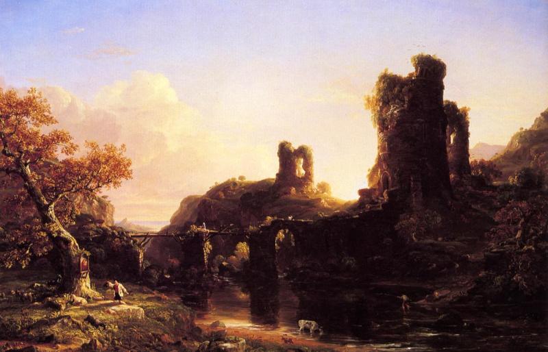 Thomas Cole An Italian Autumn oil painting picture